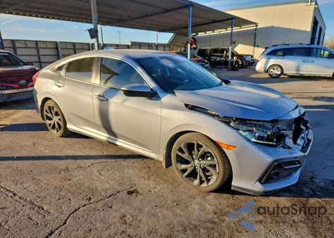 2019 Honda Civic Sport из США, поврежденный, VIN 19XFC2F80KE051227